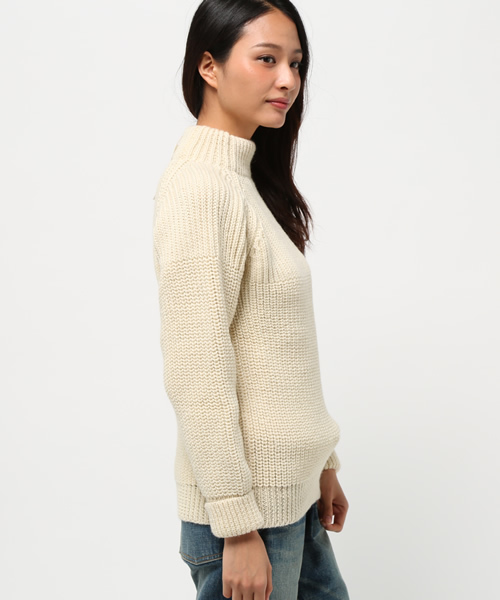 journal standard L'essage（ジャーナルスタンダードレサージュ）の「【ALDERNEY/アルダニー】プルオーバー#（ニット/セーター・レディース・ホワイト/ベージュ・34）」の5枚目の写真