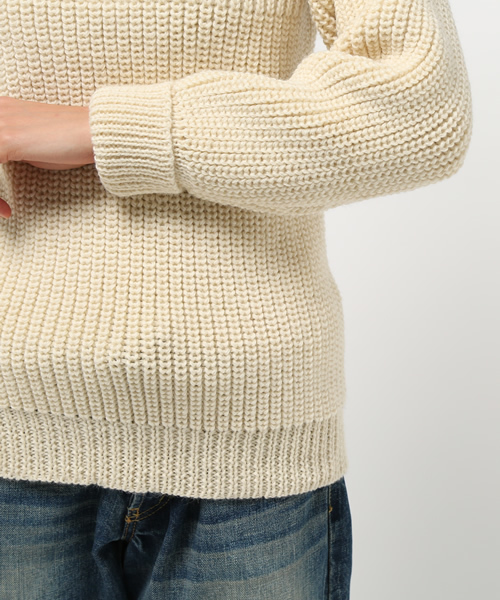 journal standard L'essage（ジャーナルスタンダードレサージュ）の「【ALDERNEY/アルダニー】プルオーバー#（ニット/セーター・レディース・ホワイト/ベージュ・34）」の8枚目の写真