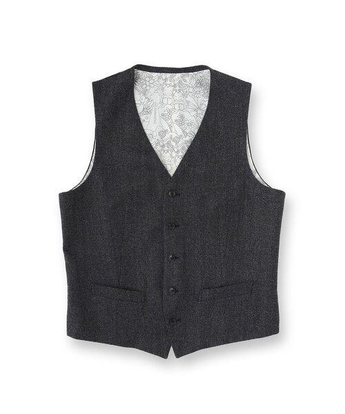 40ｃｔ＆525（フォーティーカラッツアンドゴーニーゴ）の「【Sサイズ～】ピンチェックミルドヴェスト（ベスト・メンズ・ブラック系8・04/03/02/01）」の11枚目の写真