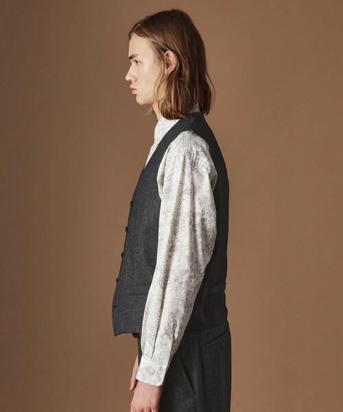 40ｃｔ＆525（フォーティーカラッツアンドゴーニーゴ）の「【Sサイズ～】ピンチェックミルドヴェスト（ベスト・メンズ・ブラック系8・04/03/02/01）」の10枚目の写真