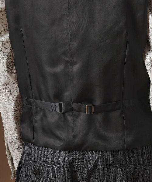 40ｃｔ＆525（フォーティーカラッツアンドゴーニーゴ）の「【Sサイズ～】ピンチェックミルドヴェスト（ベスト・メンズ・ブラック系8・04/03/02/01）」の9枚目の写真