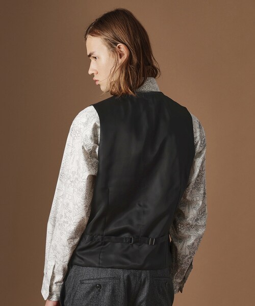 40ｃｔ＆525（フォーティーカラッツアンドゴーニーゴ）の「【Sサイズ～】ピンチェックミルドヴェスト（ベスト・メンズ・ブラック系8・04/03/02/01）」の12枚目の写真