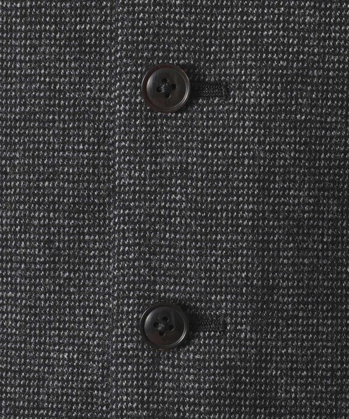 40ｃｔ＆525（フォーティーカラッツアンドゴーニーゴ）の「【Sサイズ～】ピンチェックミルドヴェスト（ベスト・メンズ・ブラック系8・04/03/02/01）」の3枚目の写真