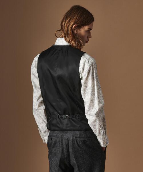 40ｃｔ＆525（フォーティーカラッツアンドゴーニーゴ）の「【Sサイズ～】ピンチェックミルドヴェスト（ベスト・メンズ・ブラック系8・04/03/02/01）」の16枚目の写真