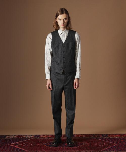 40ｃｔ＆525（フォーティーカラッツアンドゴーニーゴ）の「【Sサイズ～】ピンチェックミルドヴェスト（ベスト・メンズ・ブラック系8・04/03/02/01）」の18枚目の写真