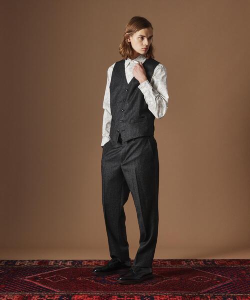 40ｃｔ＆525（フォーティーカラッツアンドゴーニーゴ）の「【Sサイズ～】ピンチェックミルドヴェスト（ベスト・メンズ・ブラック系8・04/03/02/01）」の15枚目の写真