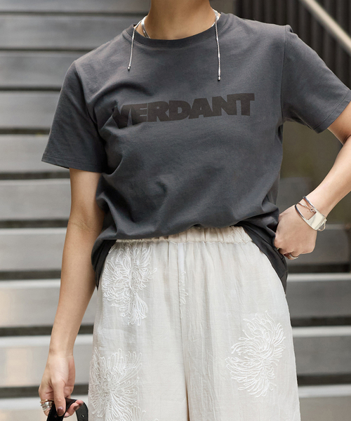 JOURNAL STANDARD（ジャーナルスタンダード）の「《追加》VERDANT TEE（Tシャツ/カットソー・レディース・ホワイト/ブラウン/ブラック系その他/シルバー・FREE）」の14枚目の写真