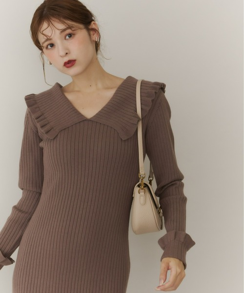 Olu.（オルドット）の「ラウンドフラップバッグ（ショルダーバッグ・レディース・ベージュ/アイボリー/ワイン/ブラック・FREE）」の7枚目の写真