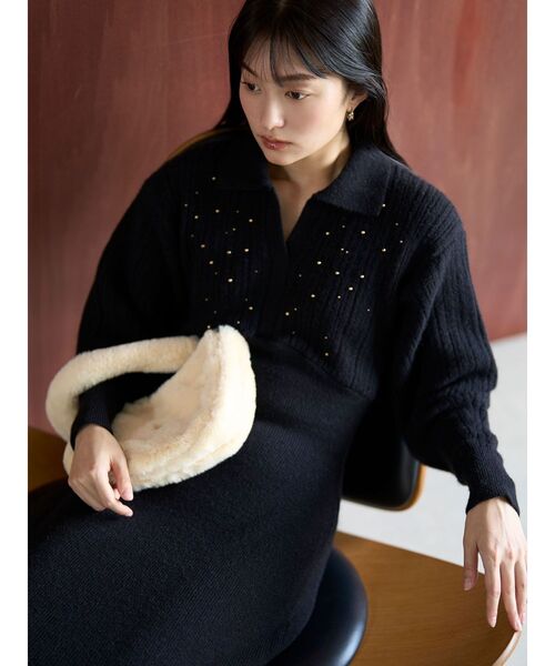 LAGUNAMOON（ラグナムーン）の「ハーフムーンファーバッグ（ショルダーバッグ・レディース・ブラウン/イエロー・FREE）」の10枚目の写真