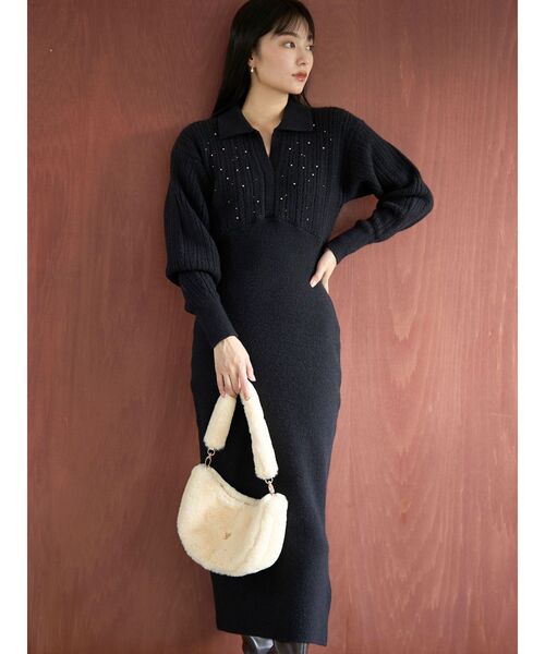 LAGUNAMOON（ラグナムーン）の「ハーフムーンファーバッグ（ショルダーバッグ・レディース・ブラウン/イエロー・FREE）」の11枚目の写真