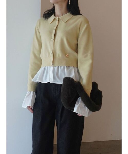 LAGUNAMOON（ラグナムーン）の「ハーフムーンファーバッグ（ショルダーバッグ・レディース・ブラウン/イエロー・FREE）」の12枚目の写真