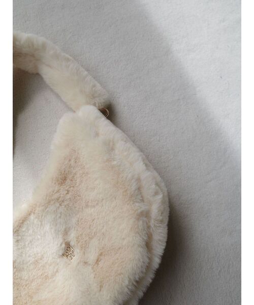 LAGUNAMOON（ラグナムーン）の「ハーフムーンファーバッグ（ショルダーバッグ・レディース・ブラウン/イエロー・FREE）」の20枚目の写真