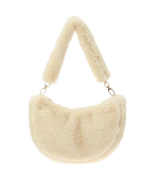 LAGUNAMOON（ラグナムーン）の「ハーフムーンファーバッグ（ショルダーバッグ・レディース・ブラウン/イエロー・FREE）」の22枚目の写真