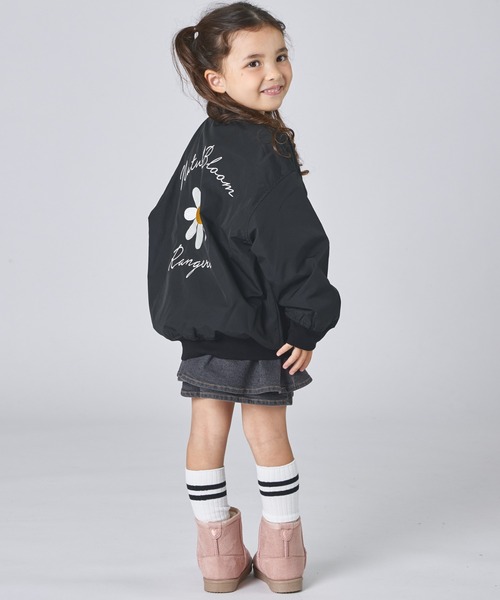 セール】ユニセックス バックフラワー刺繍 MA-1（MA-1