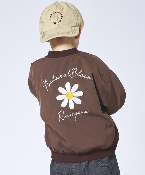 セール】ユニセックス バックフラワー刺繍 MA-1（MA-1