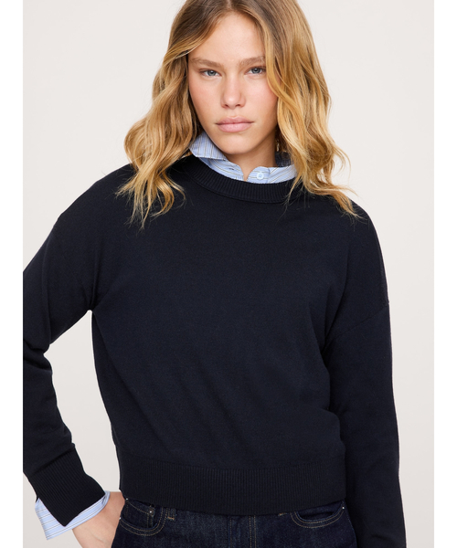 Banana Republic(バナナリパブリック)の「メリノ クルーネックセーター(ニット/セーター・レディース・ブラウン/レッド系その他/イエロー/グリーン/ネイビー・S/M/L/XS)」の3枚目の写真