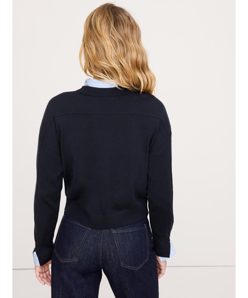 Banana Republic(バナナリパブリック)の「メリノ クルーネックセーター(ニット/セーター・レディース・ブラウン/レッド系その他/イエロー/グリーン/ネイビー・S/M/L/XS)」の9枚目の写真