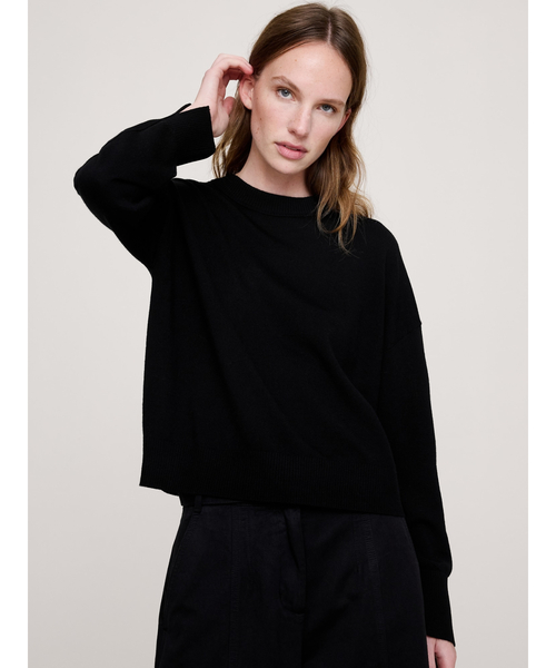 Banana Republic(バナナリパブリック)の「メリノ クルーネックセーター(ニット/セーター・レディース・ブラウン/レッド系その他/イエロー/グリーン/ネイビー/アイボリー/ブラウン系その他/ブラック・S/M/L/XS)」の17枚目の写真