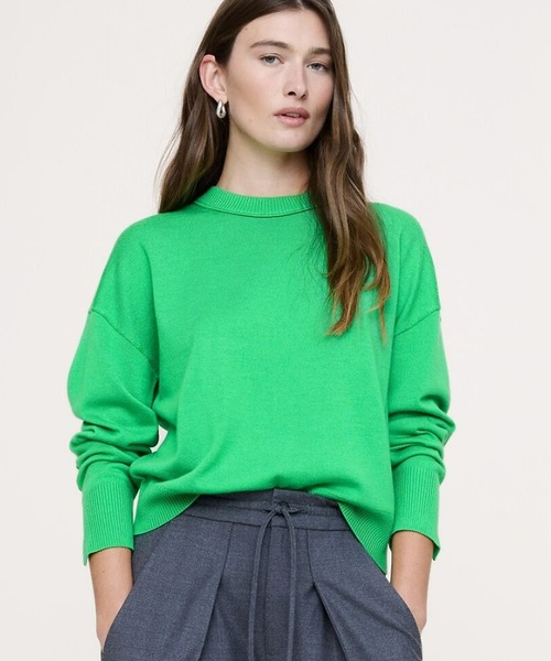 Banana Republic(バナナリパブリック)の「メリノ クルーネックセーター(ニット/セーター・レディース・ブラウン/レッド系その他/イエロー/グリーン/ネイビー・S/M/L/XS)」の2枚目の写真