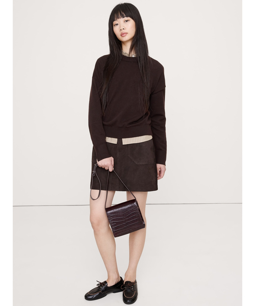 Banana Republic(バナナリパブリック)の「メリノ クルーネックセーター(ニット/セーター・レディース・ブラウン/レッド系その他/イエロー/グリーン/ネイビー・S/M/L/XS)」の16枚目の写真