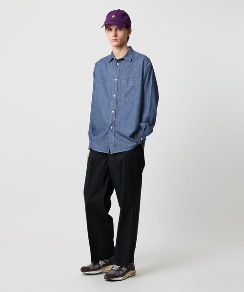 UNITED ARROWS & SONS（ユナイテッドアローズアンドサンズ）の「＜UNITED ARROWS & SONS＞ DENIM SHIRT/デニムシャツ（シャツ/ブラウス・メンズ・ブラック/コバルトブルー・M/L/S/XL）」の4枚目の写真