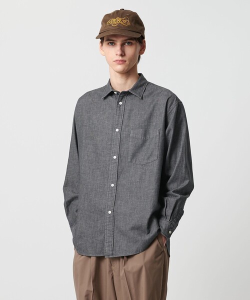UNITED ARROWS & SONS（ユナイテッドアローズアンドサンズ）の「＜UNITED ARROWS & SONS＞ DENIM SHIRT/デニムシャツ（シャツ/ブラウス・メンズ・ブラック/コバルトブルー・M/L/S/XL）」の5枚目の写真