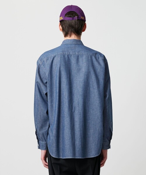 UNITED ARROWS & SONS（ユナイテッドアローズアンドサンズ）の「＜UNITED ARROWS & SONS＞ DENIM SHIRT/デニムシャツ（シャツ/ブラウス・メンズ・ブラック/コバルトブルー・M/L/S/XL）」の9枚目の写真