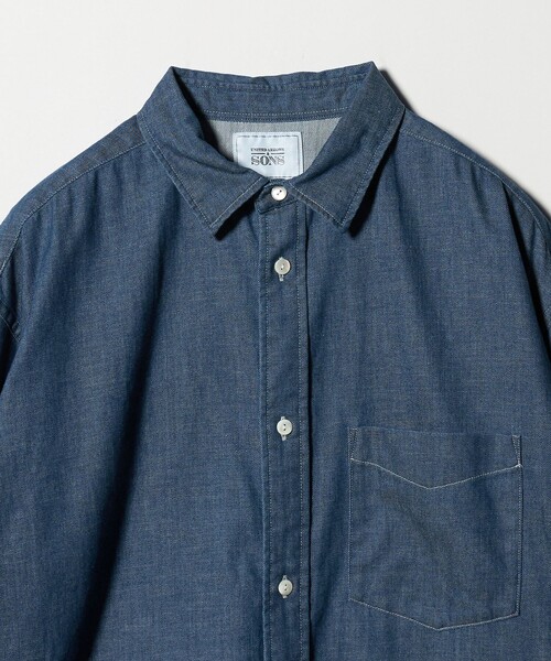 UNITED ARROWS & SONS（ユナイテッドアローズアンドサンズ）の「＜UNITED ARROWS & SONS＞ DENIM SHIRT/デニムシャツ（シャツ/ブラウス・メンズ・ブラック/コバルトブルー・M/L/S/XL）」の12枚目の写真