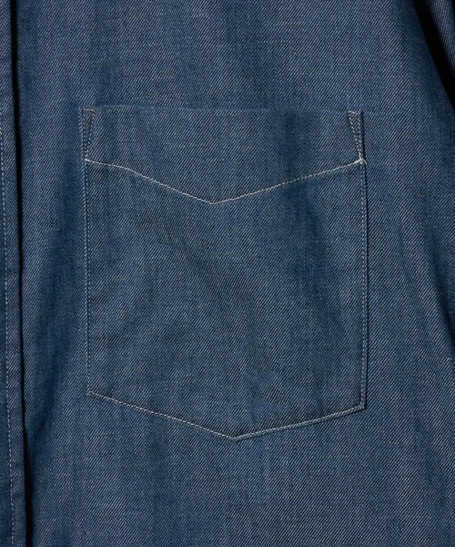 UNITED ARROWS & SONS（ユナイテッドアローズアンドサンズ）の「＜UNITED ARROWS & SONS＞ DENIM SHIRT/デニムシャツ（シャツ/ブラウス・メンズ・ブラック/コバルトブルー・M/L/S/XL）」の15枚目の写真