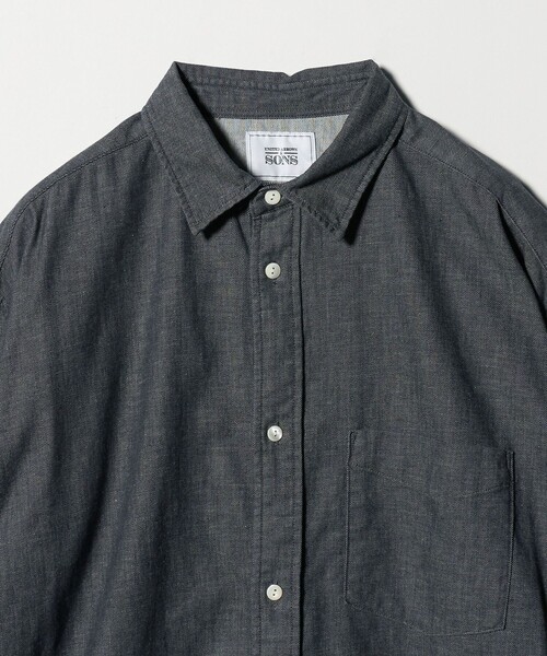 UNITED ARROWS & SONS（ユナイテッドアローズアンドサンズ）の「＜UNITED ARROWS & SONS＞ DENIM SHIRT/デニムシャツ（シャツ/ブラウス・メンズ・ブラック/コバルトブルー・M/L/S/XL）」の19枚目の写真
