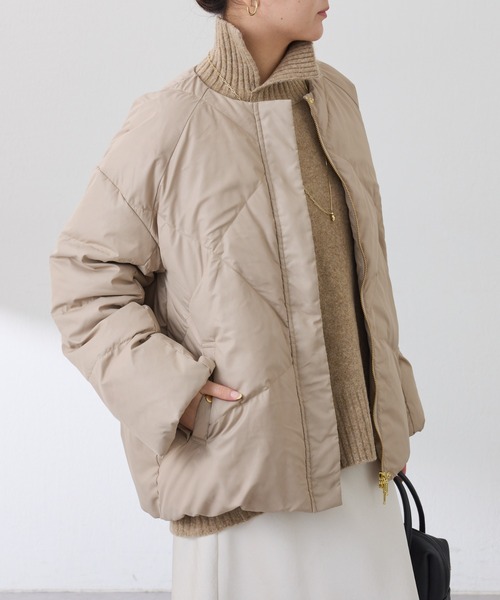 ライトエンボスノーカラーダウン（ダウンジャケット/コート）｜COLLAGE