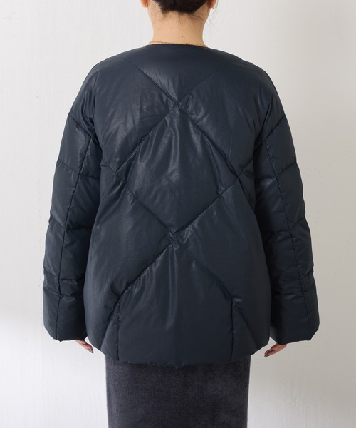 ライトエンボスノーカラーダウン（ダウンジャケット/コート）｜COLLAGE