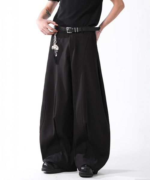 CORPUS TOKYO(コーパス トーキョー)の「ワイドカーブスラックス(スラックス・メンズ・グレー/ブラック・1/2/3/4)」の5枚目の写真