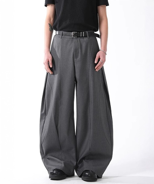 CORPUS TOKYO(コーパス トーキョー)の「ワイドカーブスラックス(スラックス・メンズ・グレー/ブラック・1/2/3/4)」の8枚目の写真