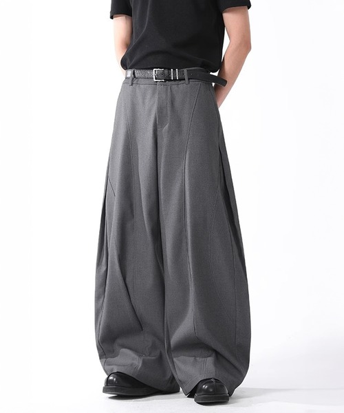 CORPUS TOKYO(コーパス トーキョー)の「ワイドカーブスラックス(スラックス・メンズ・グレー/ブラック・1/2/3/4)」の10枚目の写真