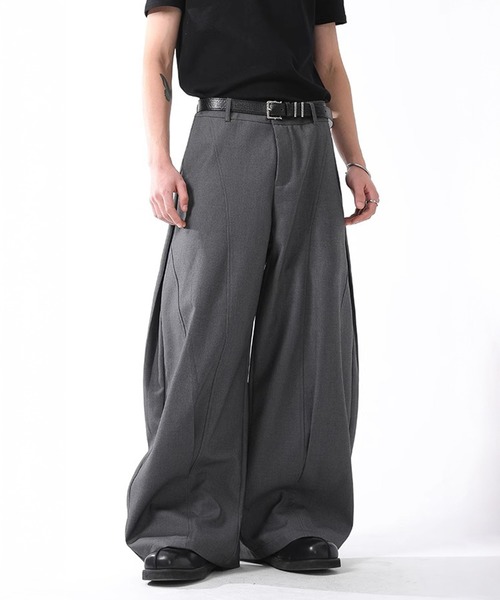 CORPUS TOKYO(コーパス トーキョー)の「ワイドカーブスラックス(スラックス・メンズ・グレー/ブラック・1/2/3/4)」の12枚目の写真