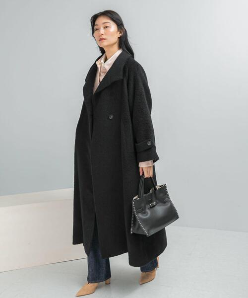 セール】アルパカ混シャギースタンドコート（その他アウター）｜URBAN
