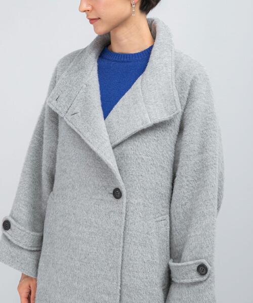 セール】アルパカ混シャギースタンドコート（その他アウター）｜URBAN