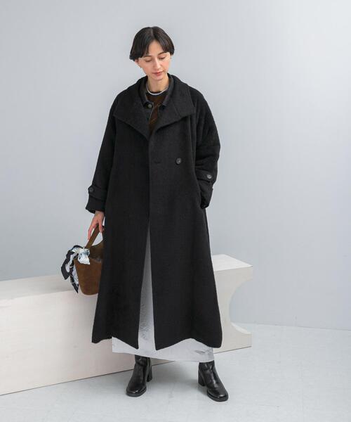 セール】アルパカ混シャギースタンドコート（その他アウター）｜URBAN
