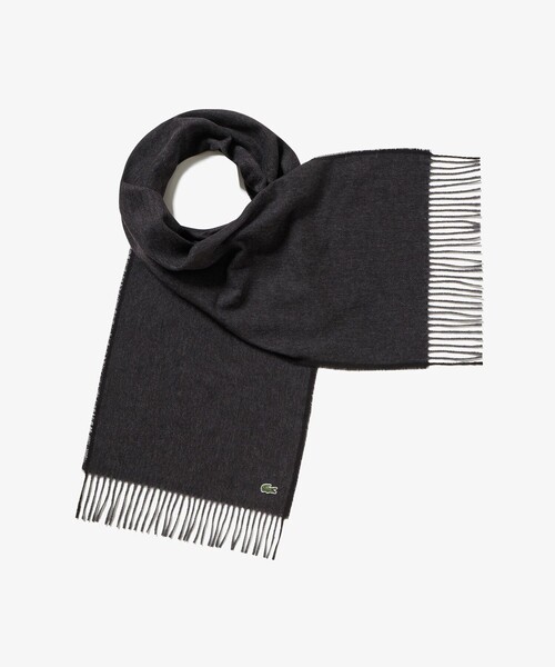 LACOSTE(ラコステ)の「サスティナブルヘリンボーンマフラー(マフラー・メンズ・ネイビー/ベージュ/ホワイト/グレー/ブラック・FREE)」の9枚目の写真