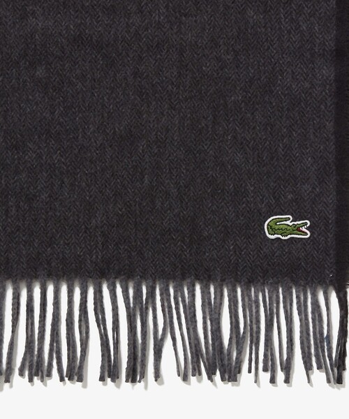 LACOSTE(ラコステ)の「サスティナブルヘリンボーンマフラー(マフラー・メンズ・ネイビー/ベージュ/ホワイト/グレー/ブラック・FREE)」の11枚目の写真