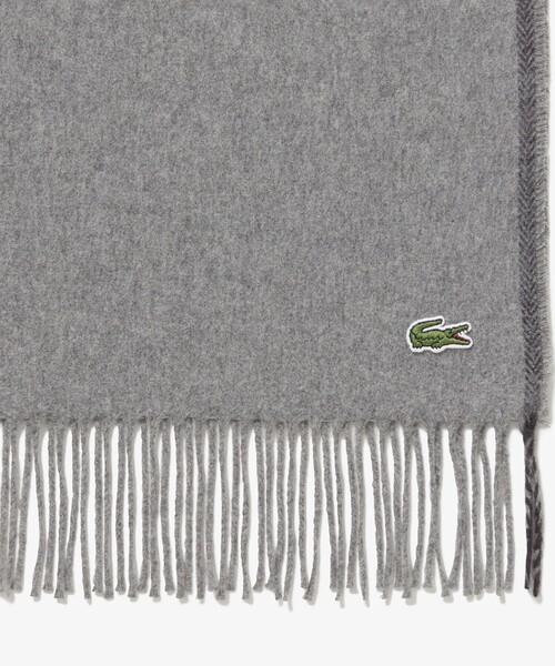 LACOSTE(ラコステ)の「サスティナブルヘリンボーンマフラー(マフラー・メンズ・ネイビー/ベージュ/ホワイト/グレー/ブラック・FREE)」の14枚目の写真