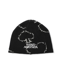 WIND AND SEA ブラックビーニー サイズＦ新品 Amazon.co.jp: WIND AND SEA ビーニー ニット帽 黒 ブラック