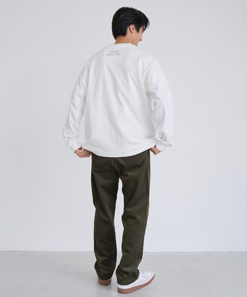 SMITH'S(スミス)の「SMITH’S(スミス)別注プリント ロングスリーブTシャツ(Tシャツ/カットソー・メンズ・ブラック/ホワイト/ベージュ・M/XL/S/L)」の8枚目の写真