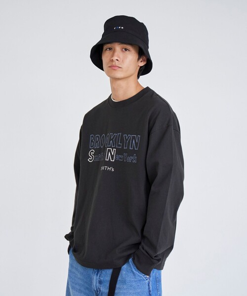 SMITH'S(スミス)の「SMITH’S(スミス)別注プリント ロングスリーブTシャツ(Tシャツ/カットソー・メンズ・ブラック/ホワイト/ベージュ・M/XL/S/L)」の11枚目の写真