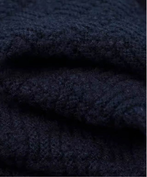 LA POMME petit（ラポミ・プチ）の「Preppy Shirt Stitching Cardigan（カーディガン/ボレロ・レディース・ネイビー・SMALL/MEDIUM/LARGE）」の5枚目の写真