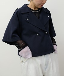 DOLLUPOOPS（ドールアップウップス）の「ケープライク2WAYカラーダブルジャケット（その他アウター）」