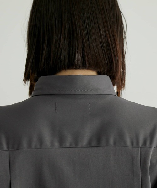 n'OrLABEL（ノアールレーベル）の「『左前二重シャツドレス』（シャツワンピース・レディース・チャコール/ブラック・1/2）」の20枚目の写真