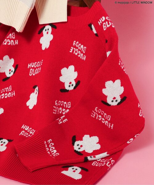 BREEZE(ブリーズ)の「mojojojo総柄セーター(ニット/セーター・キッズ・アイボリー/レッド・90/100/120)」の8枚目の写真