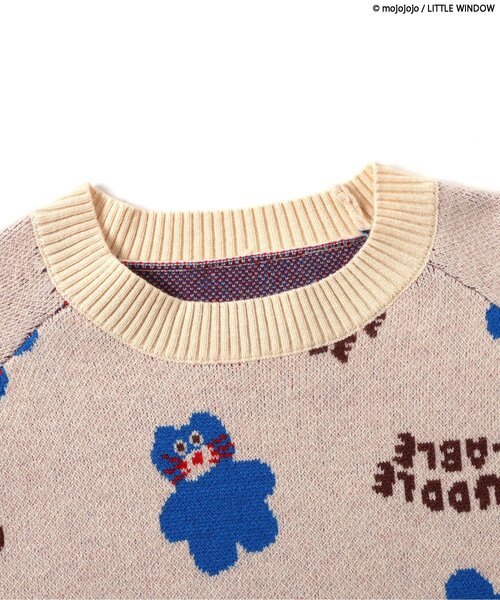 BREEZE(ブリーズ)の「mojojojo総柄セーター(ニット/セーター・キッズ・アイボリー/レッド・90/100/120)」の15枚目の写真